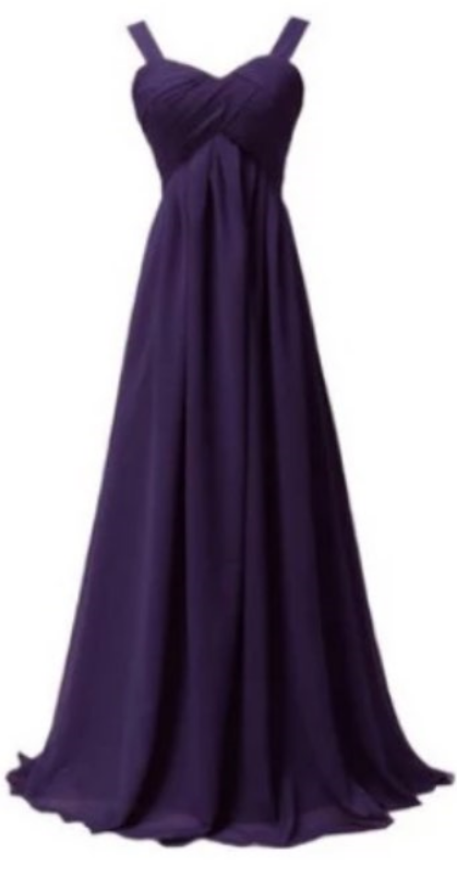 Spaghetti Straps A-line Chiffon Prom Dresses Floor Length Women Dresses